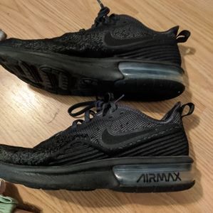 Nike black running shoes